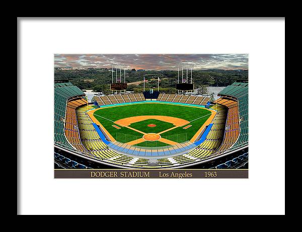 Dodger Stadium 1963 - Framed Print