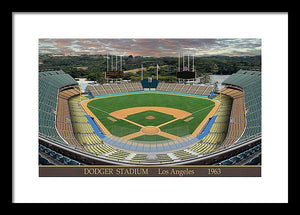 Dodger Stadium 1963 - Framed Print