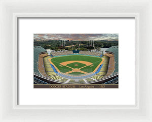 Dodger Stadium 1963 - Framed Print