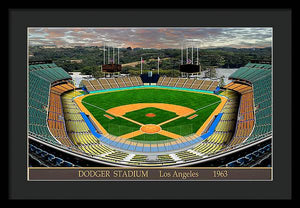 Dodger Stadium 1963 - Framed Print