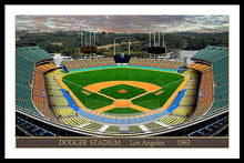 Load image into Gallery viewer, Dodger Stadium 1963 - Framed Print
