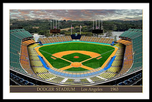 Dodger Stadium 1963 - Framed Print