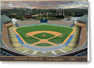 Dodger Stadium 1963 - Greeting Card