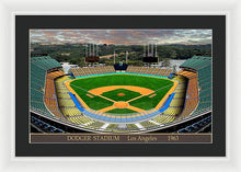 Load image into Gallery viewer, Dodger Stadium 1963 - Framed Print
