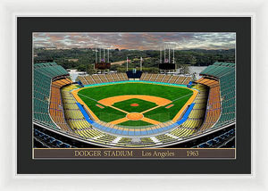 Dodger Stadium 1963 - Framed Print