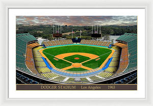 Dodger Stadium 1963 - Framed Print