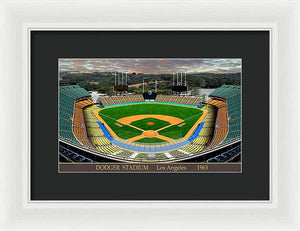 Dodger Stadium 1963 - Framed Print