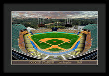 Load image into Gallery viewer, Dodger Stadium 1963 - Framed Print
