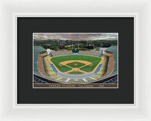 Dodger Stadium 1963 - Framed Print