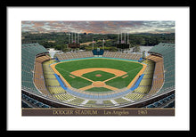 Load image into Gallery viewer, Dodger Stadium 1963 - Framed Print
