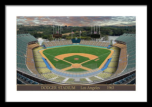 Dodger Stadium 1963 - Framed Print