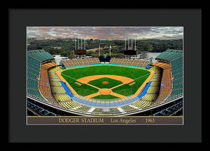 Dodger Stadium 1963 - Framed Print