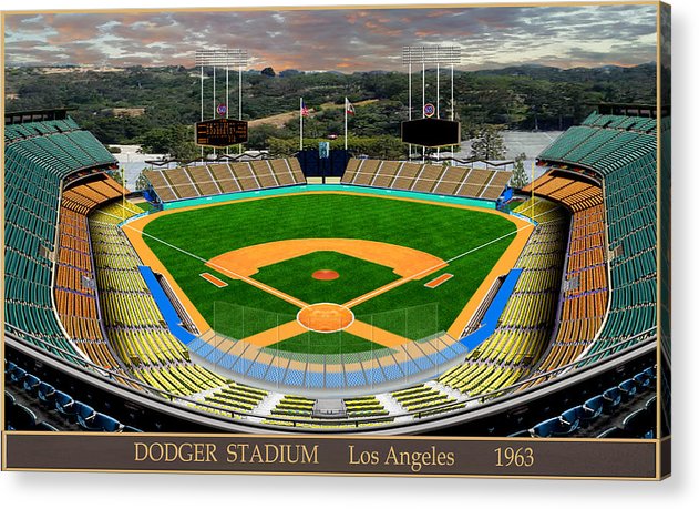 Dodger Stadium 1963 - Acrylic Print