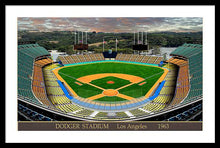 Load image into Gallery viewer, Dodger Stadium 1963 - Framed Print
