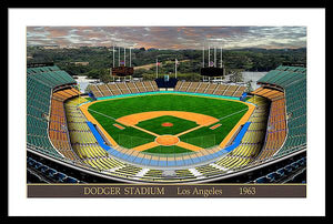 Dodger Stadium 1963 - Framed Print