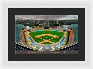 Dodger Stadium 1963 - Framed Print