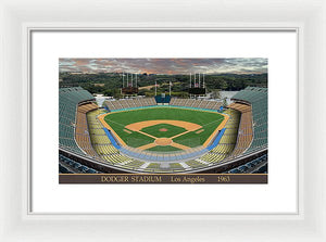 Dodger Stadium 1963 - Framed Print