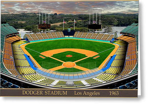 Dodger Stadium 1963 - Greeting Card