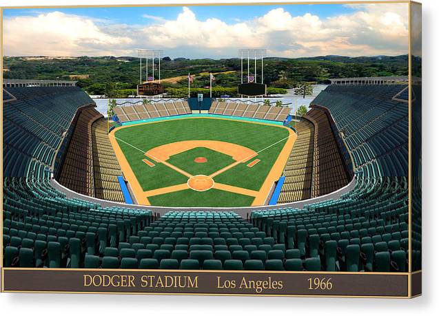 Dodger Stadium 1966 - Canvas Print