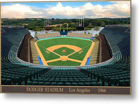 Dodger Stadium 1966 - Metal Print