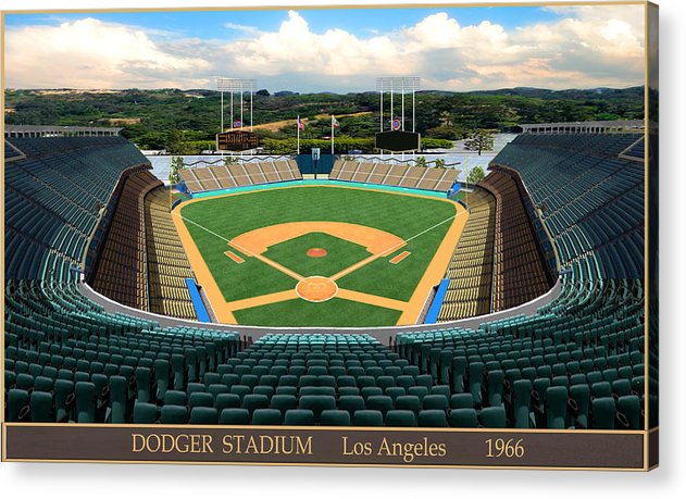 Dodger Stadium 1966 - Acrylic Print