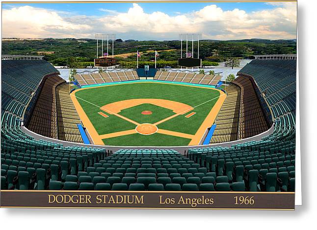 Dodger Stadium 1966 - Greeting Card