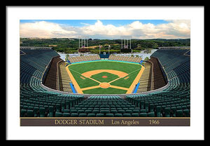 Dodger Stadium 1966 - Framed Print