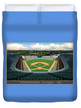 Load image into Gallery viewer, Dodger Stadium 1966 - Duvet Cover

