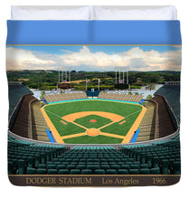 Load image into Gallery viewer, Dodger Stadium 1966 - Duvet Cover
