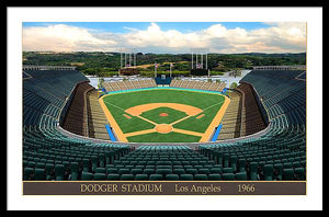 Dodger Stadium 1966 - Framed Print