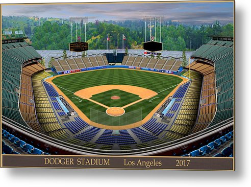Dodger Stadium 2017 - Metal Print