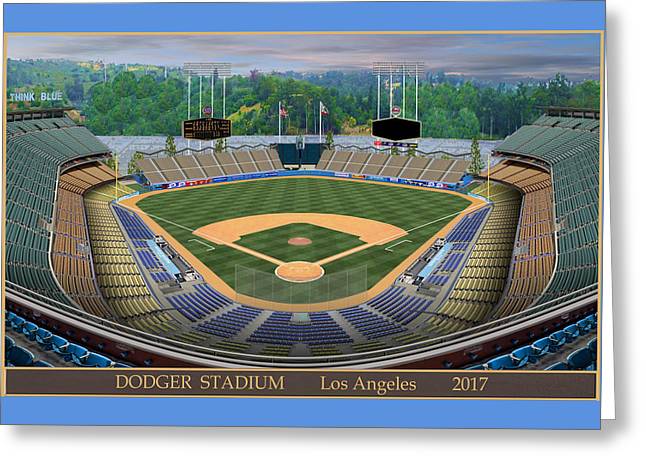 Dodger Stadium 2017 - Greeting Card