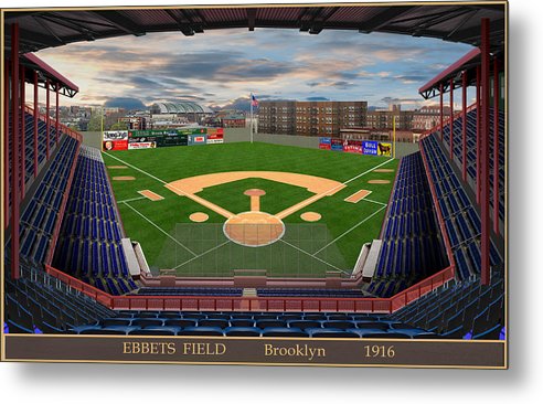 Ebbets Field 1916 - Metal Print