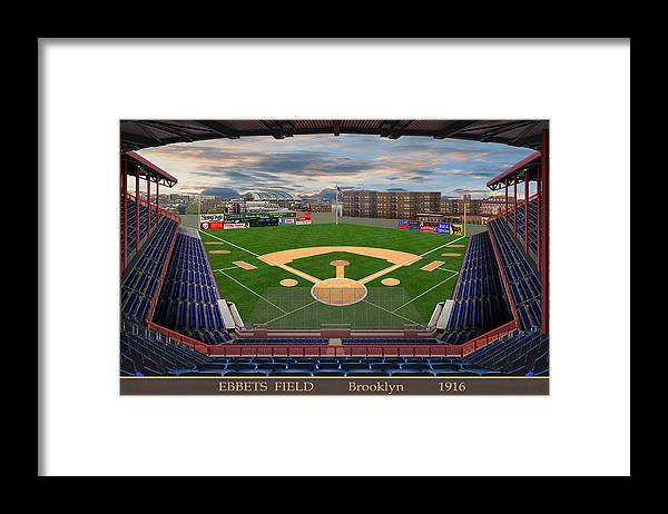 Ebbets Field 1916 - Framed Print