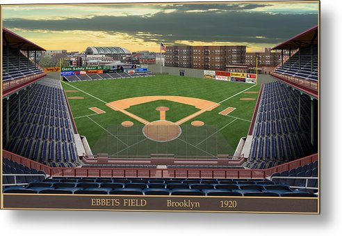 Ebbets Field 1920 - Metal Print