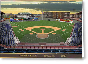 Ebbets Field 1920 - Greeting Card