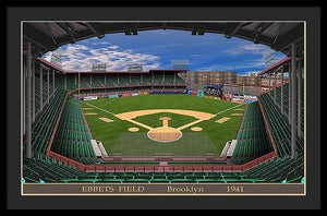 Ebbets Field 1941 - Framed Print