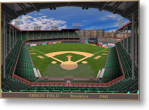 Ebbets Field 1941 - Metal Print