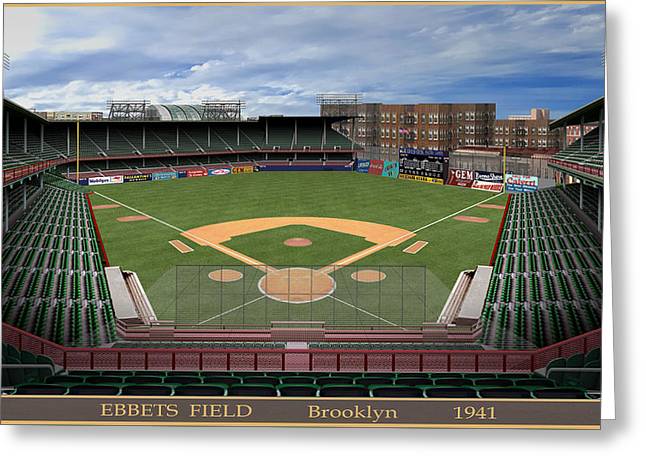 Ebbets Field 1941 - Greeting Card