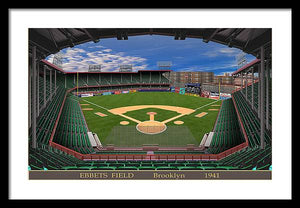 Ebbets Field 1941 - Framed Print