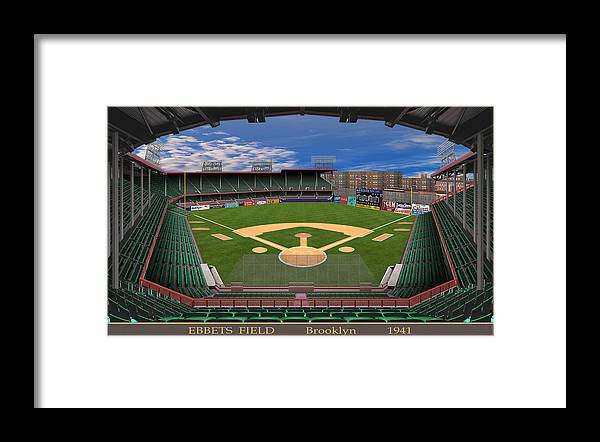 Ebbets Field 1941 - Framed Print