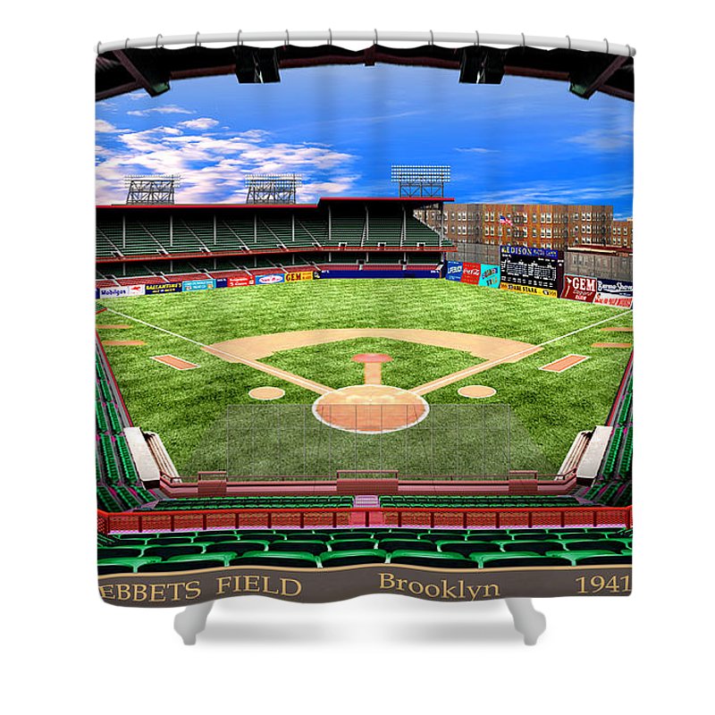 Ebbets Field 1941 - Shower Curtain