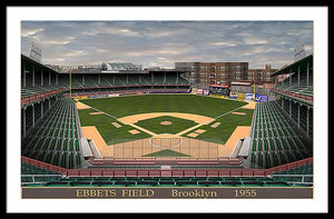 Ebbets Field 1955 - Framed Print