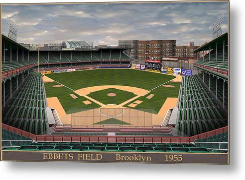 Ebbets Field 1955 - Metal Print