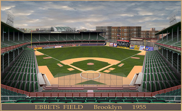 Ebbets Field 1955 - Art Print
