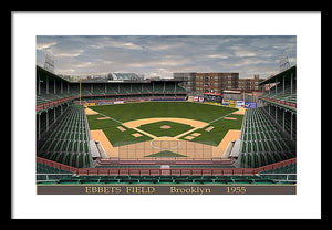 Ebbets Field 1955 - Framed Print