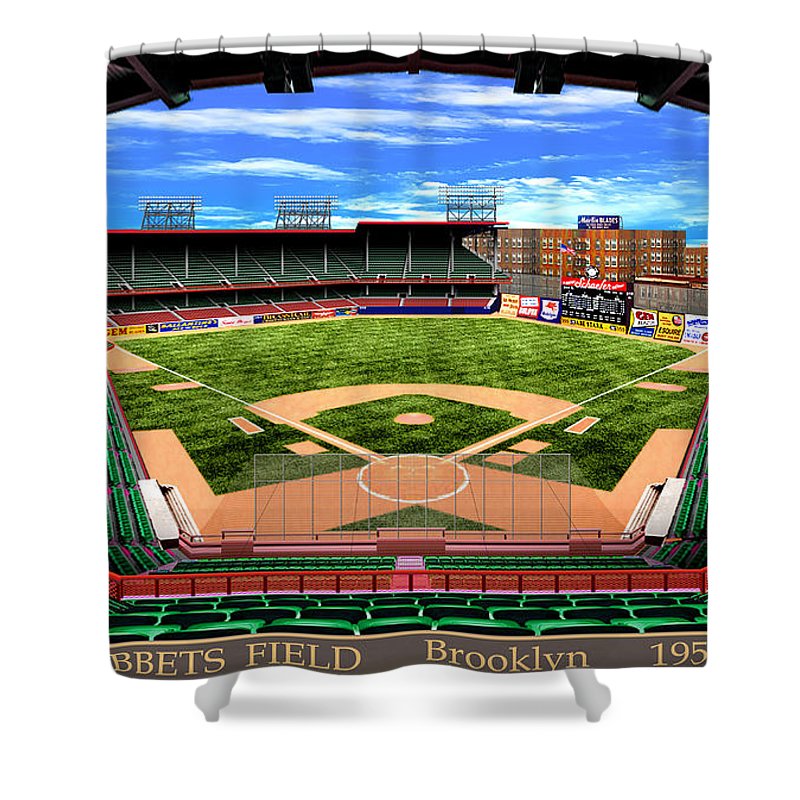 Ebbets Field 1955 - Shower Curtain