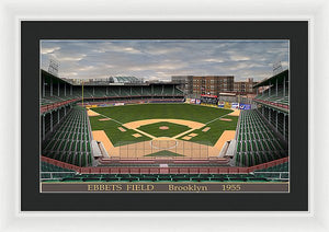 Ebbets Field 1955 - Framed Print