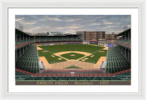 Ebbets Field 1955 - Framed Print