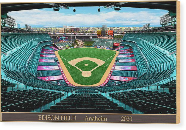 Edison Field 2020 - Wood Print